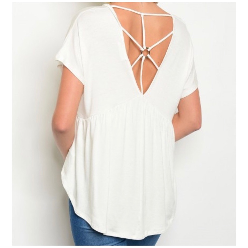 Strappy Back Babydoll Top