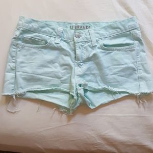 J brand women's blue cut off shorts
