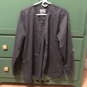 Gray scrub jacket
