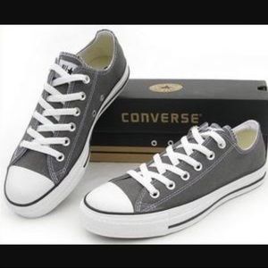 Grey/army green converse