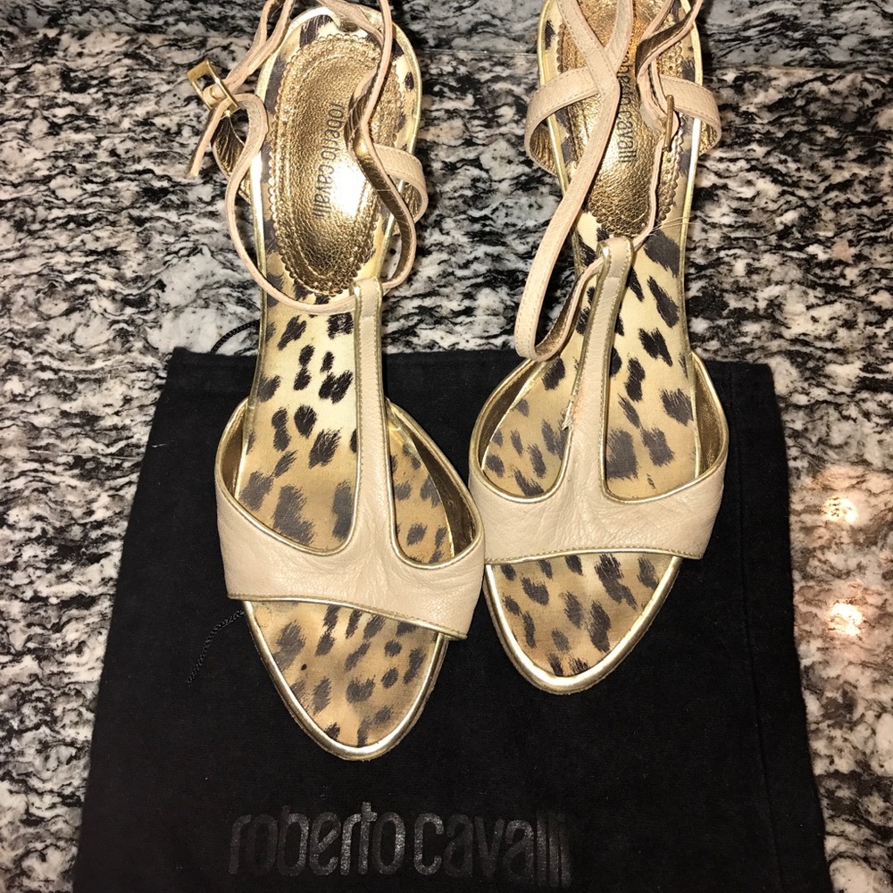 Roberto Cavalli NUDE Sandal Heels