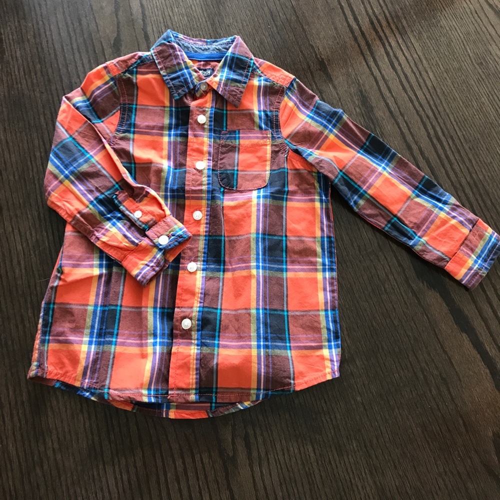 Plaid 4T button down!