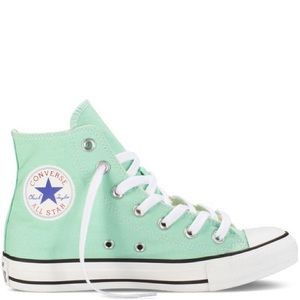 Mint high top converse