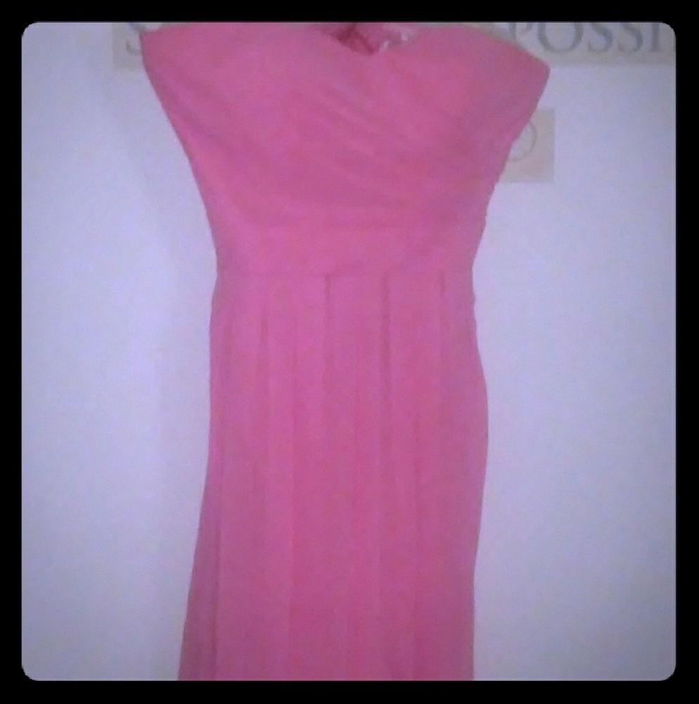 Shear peach juniors sleeveless sun dress