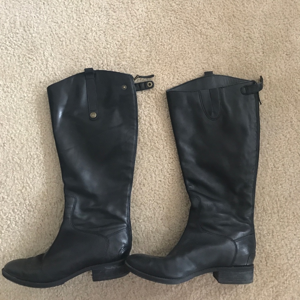 BLACK SAM EDELMEN BOOTS-FINAL PRICE