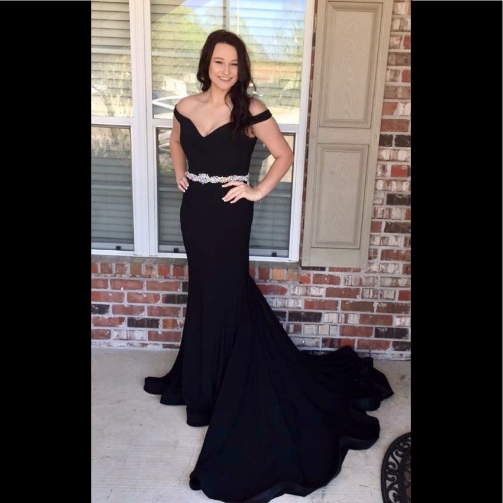 Black evening gown