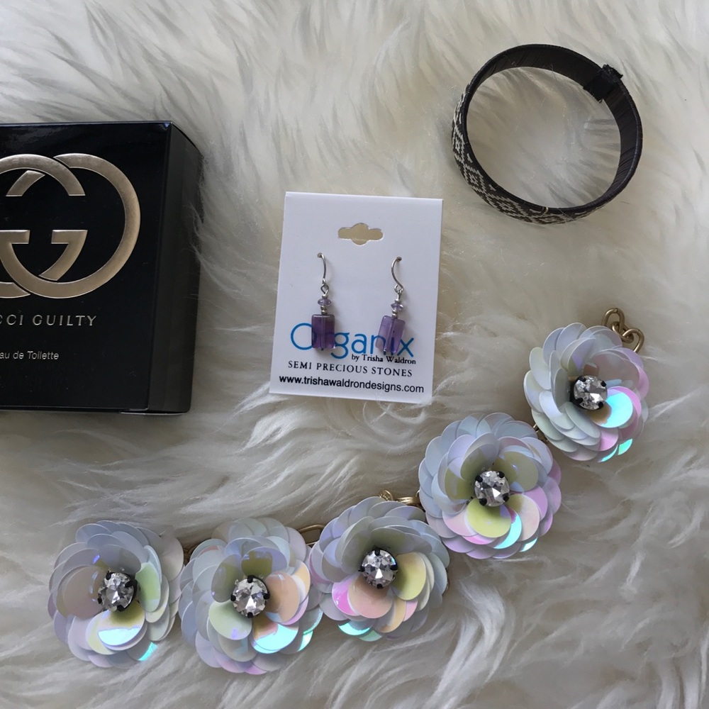 NWT Genuine Amethyst Earrings