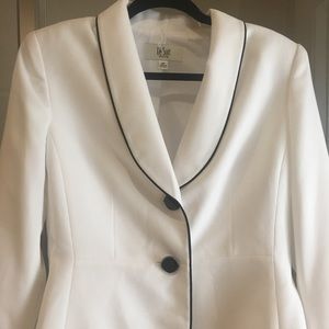 Black and White blazer, perfect with black dress.