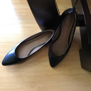 Clarks Artisan Black Flats
