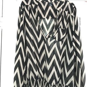 Brown and Black Torrid Top