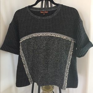 Charcoal gray top