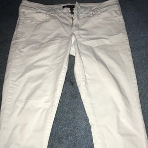 American Eagle white skinny jeans