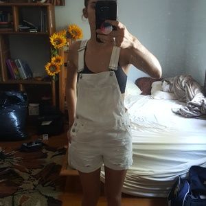 Moto Dungaree Short Overalls