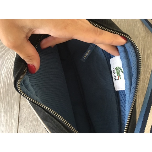 Lacoste Purse, Black & Blue - Picture 3 of 3