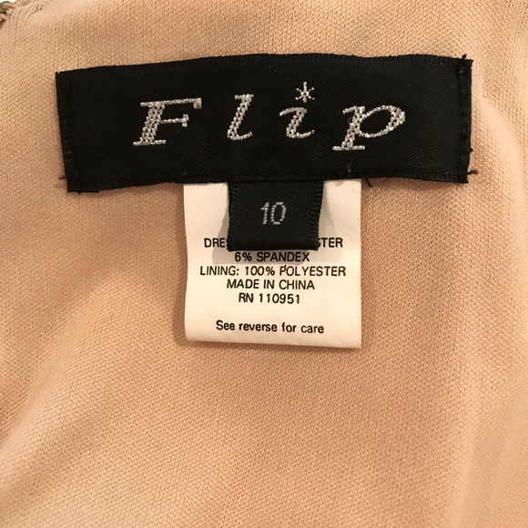 Gold sparkly dress with beaded designs - Picture 5 of 6