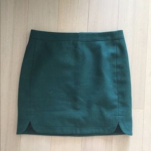 J. Crew Factory Shirttail Wool Mini