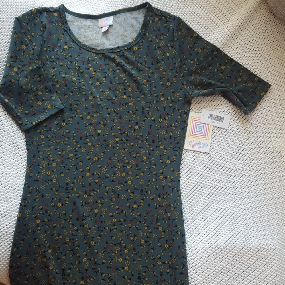 Lularoe Julia Knee-length Form Fitting Dress