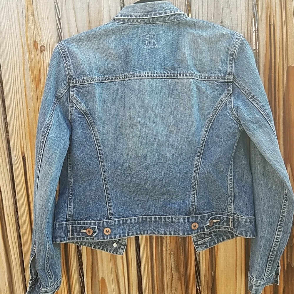 Gap denim button down collared jacket - Picture 5 of 7