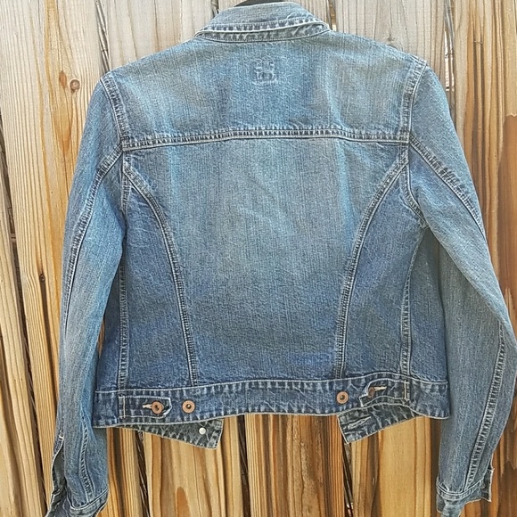 Gap denim button down collared jacket - Picture 5 of 7