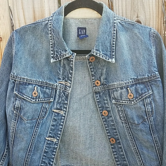 Gap denim button down collared jacket - Picture 7 of 7
