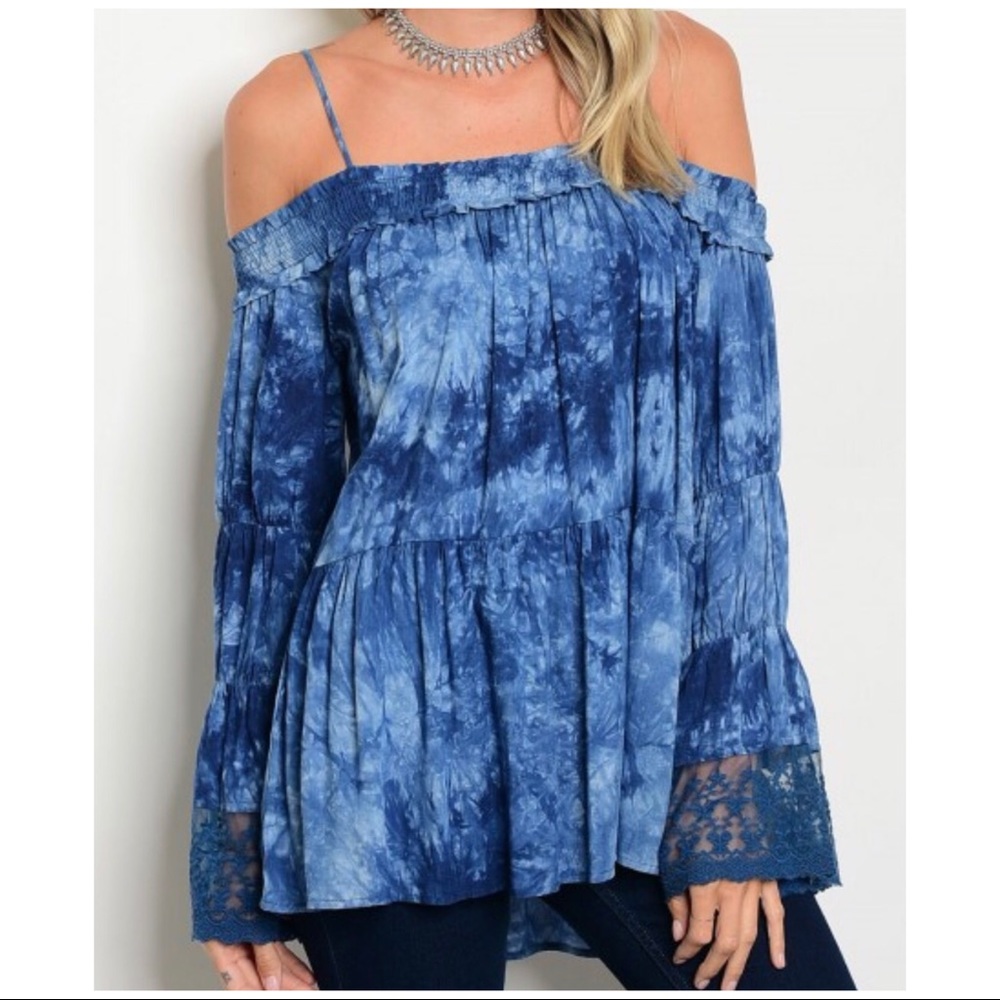 Off Shoulder Top w/ Flutter Back