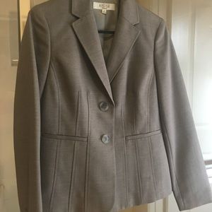 Gray suit blazer