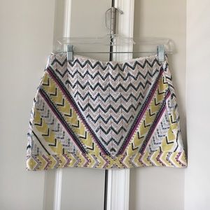Beaded mini skirt!
