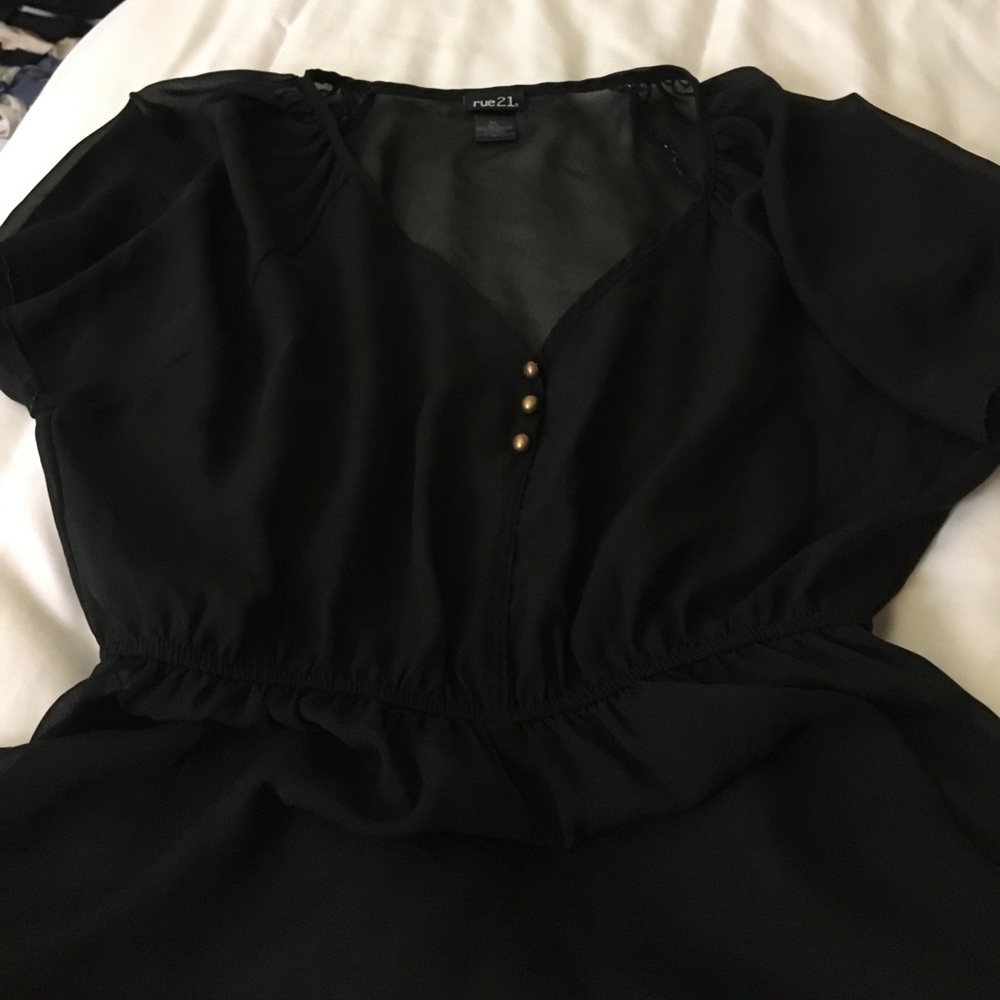 Rue 21 black blouse