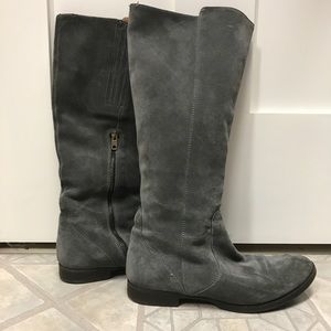 J. Crew Grey Suede Boots