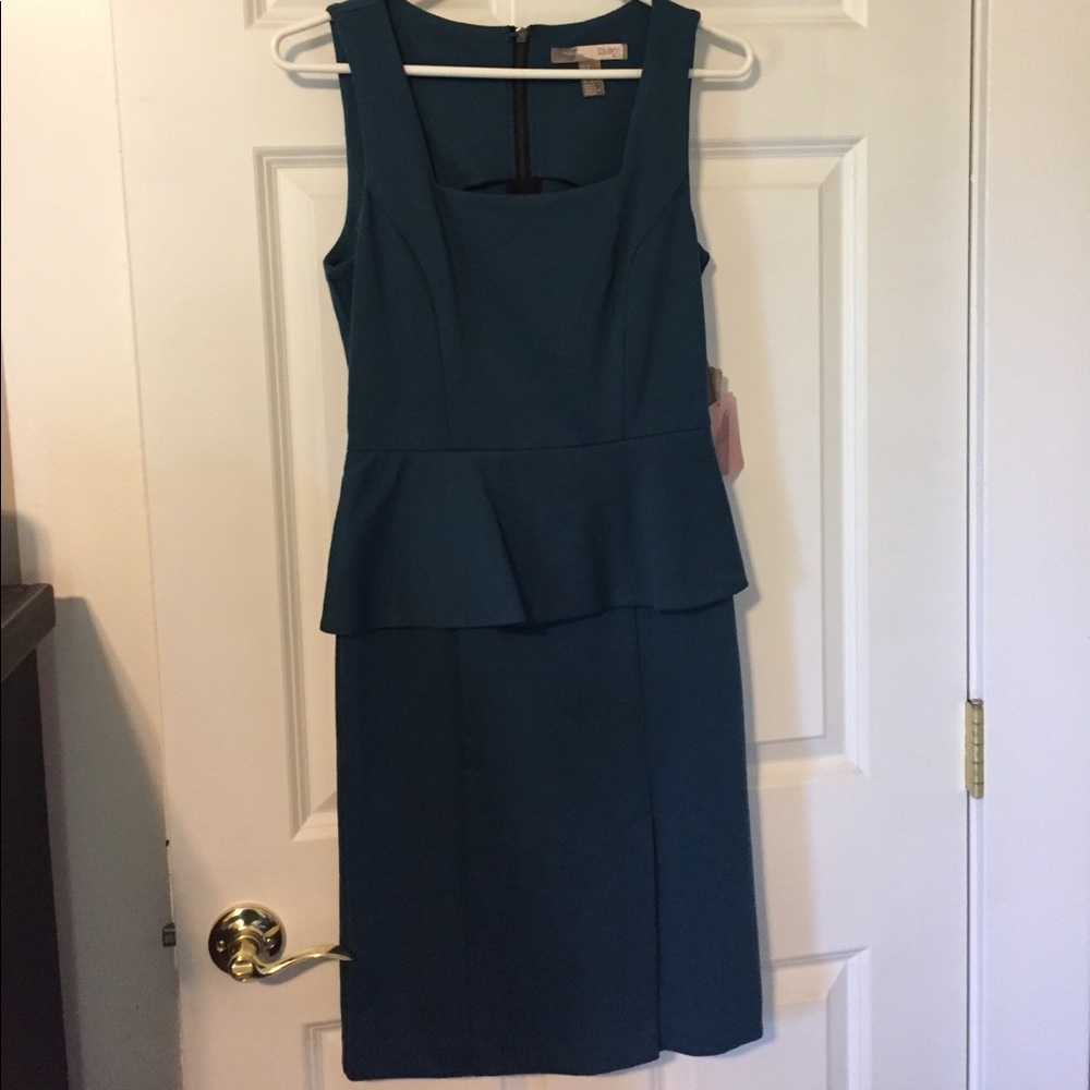 Teal dress from Forever 21.