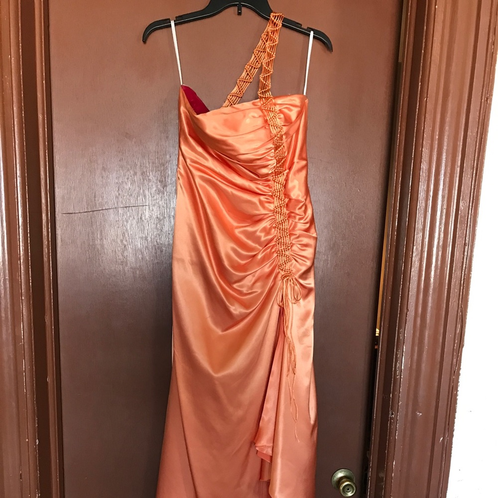 Orange/Fuchsia Prom Dress