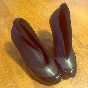 Top shop London booties gold platform sz 39