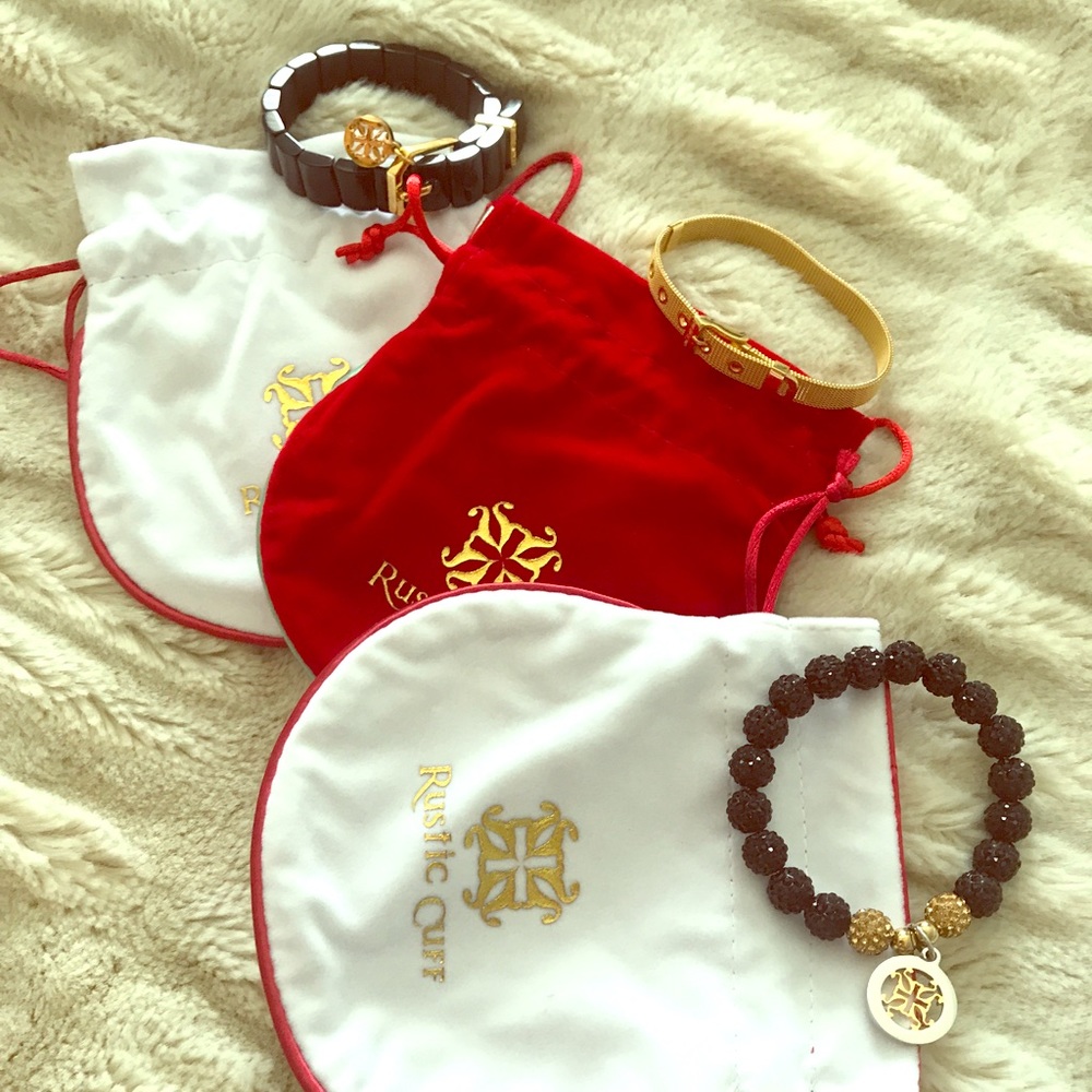 3 Authentic Rustic Cuff Bracelets bags included!