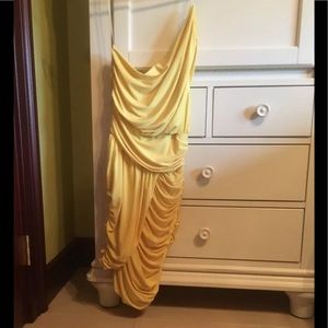 Yellow One Shoulder Dress