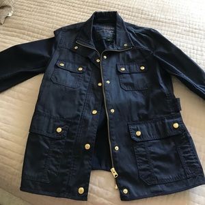 Navy J Crew Canvas Jacket