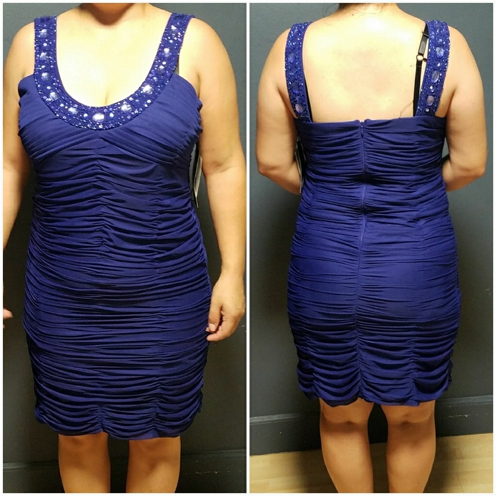 Scarlet Night Ruched wrap dress