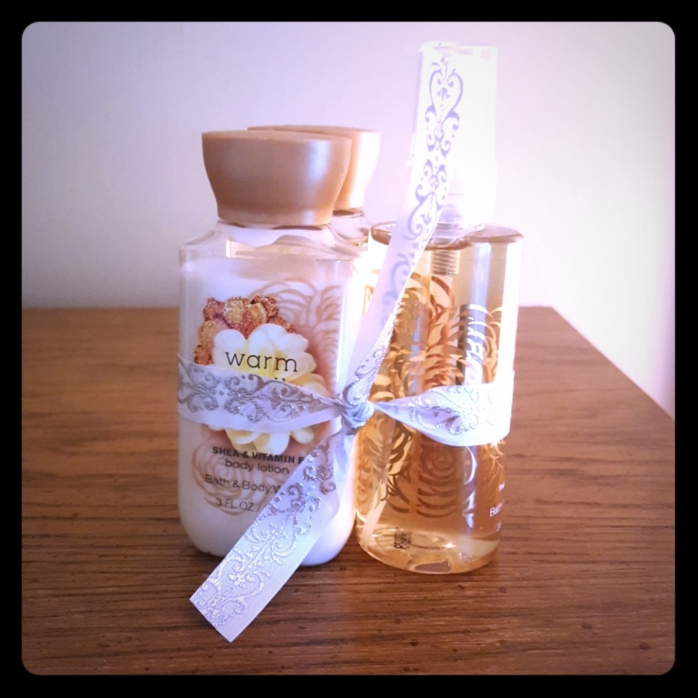Bath and Body Works Warm Vanilla Sugar Combo Pack
