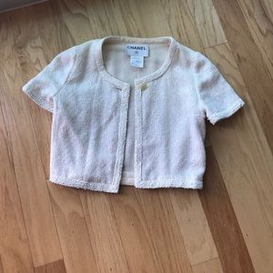Cream colored Chanel jacket