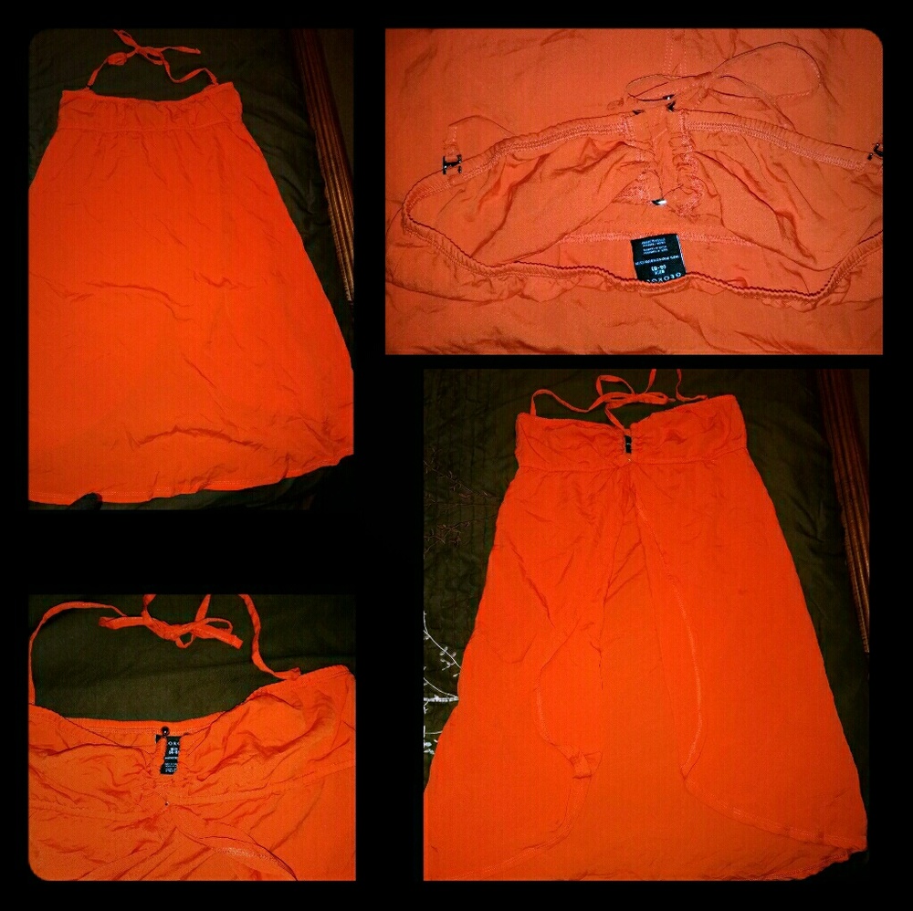 3 For $15 🌟 George orange small summer dress/beach cover up