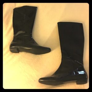 Patent Leather Knee Boots