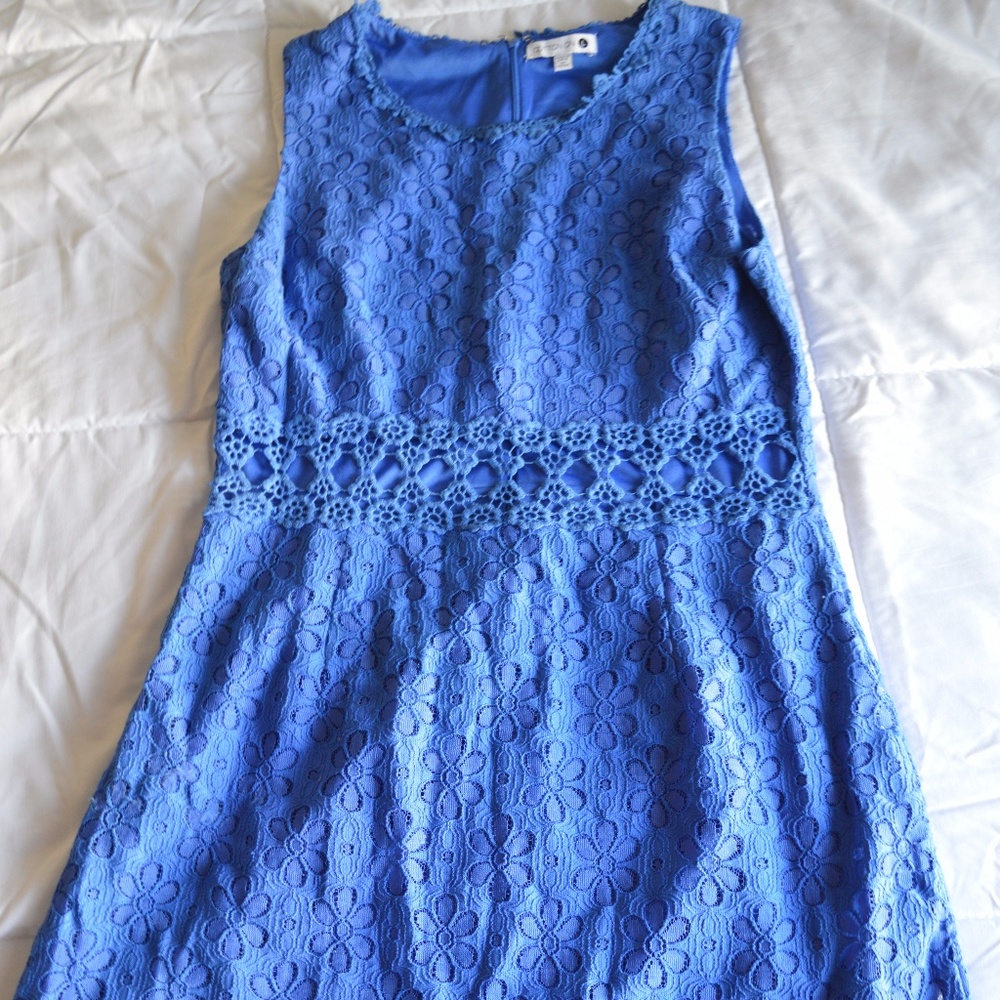 Cotton On Blue textured cut-out dress