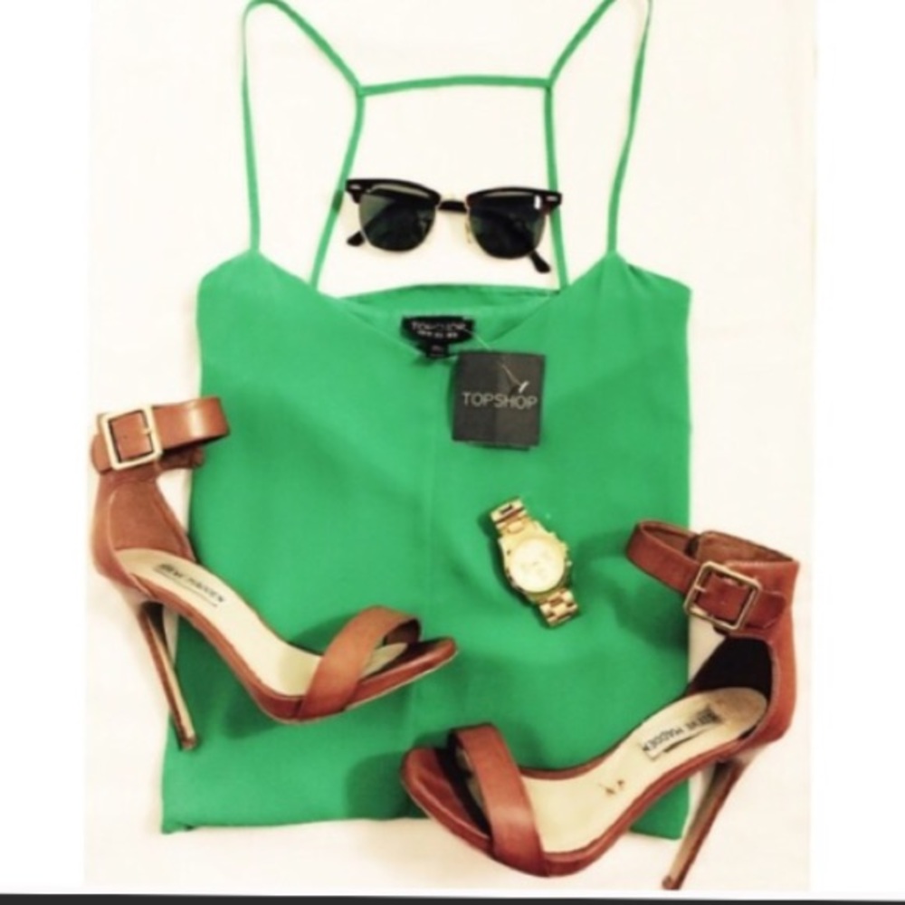 TopShop Emerald green dress