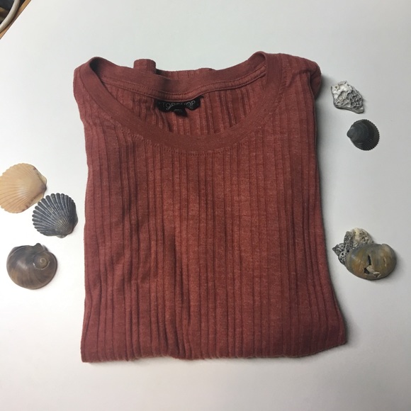 Topshop Tops - Topshop Ribbed Tee