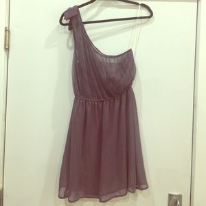 BeBop Purple One Shoulder Dress