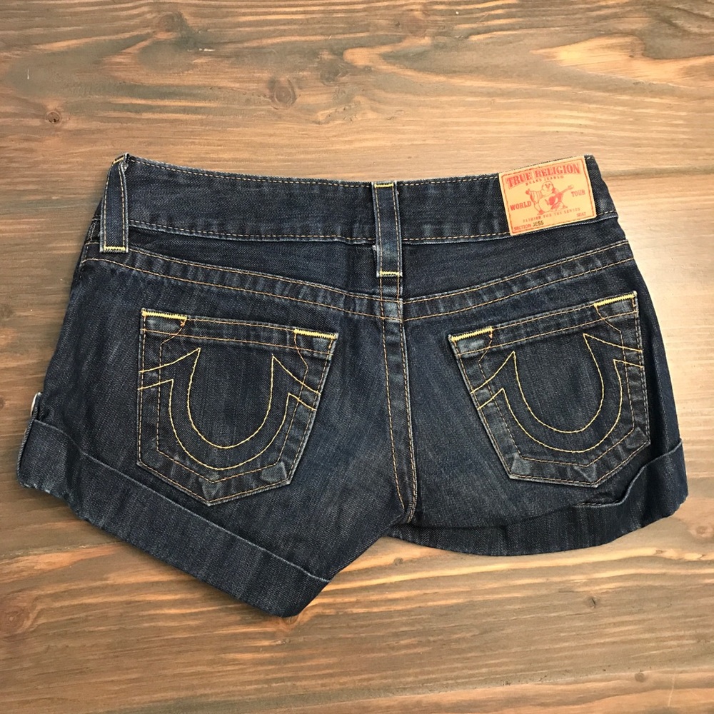 Size 25 True Religion jean shorts