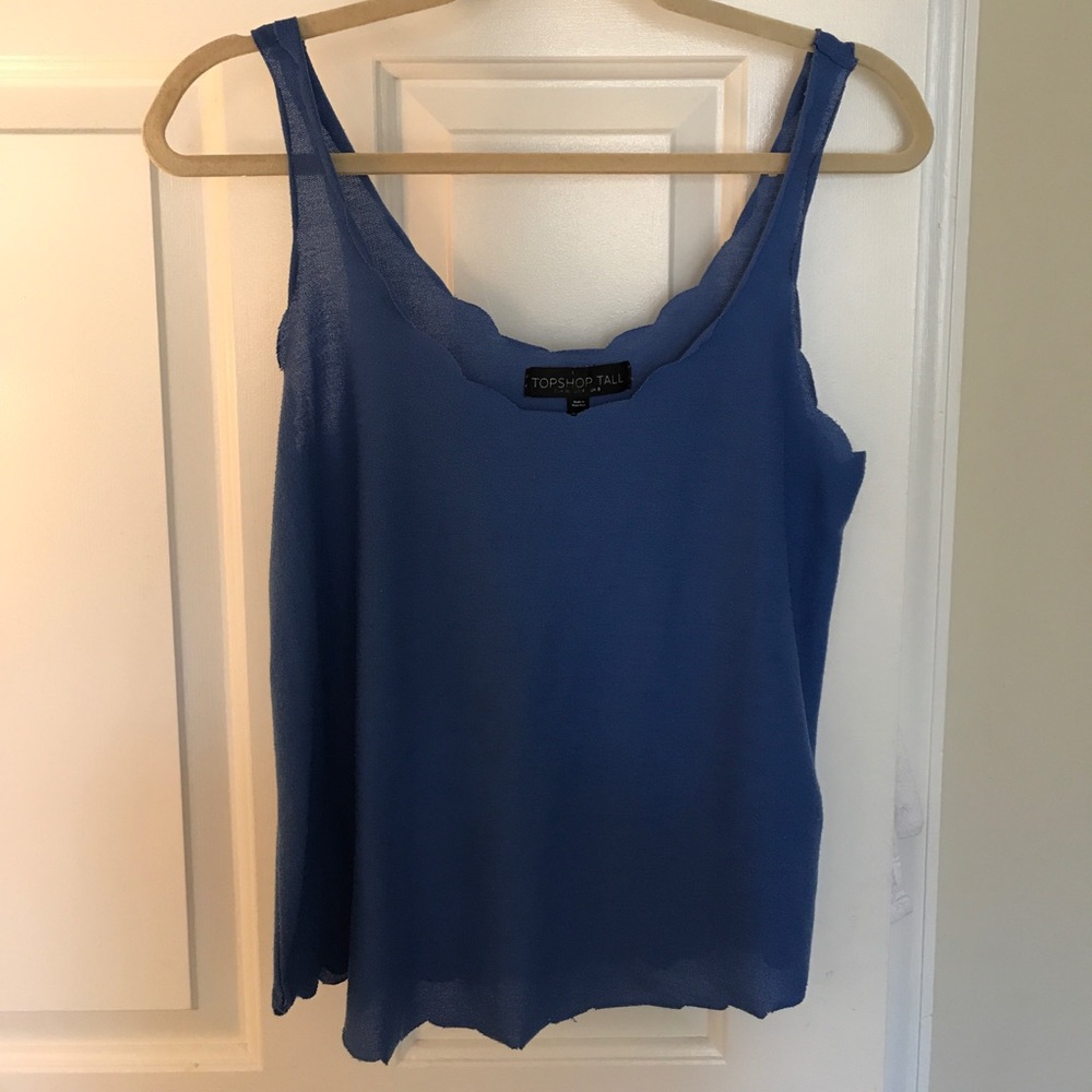 Topshop blue tank