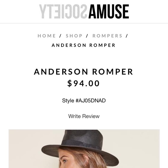 NWT Amuse Society Romper - Picture 6 of 6