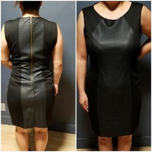 Little black wrap dress with an edge