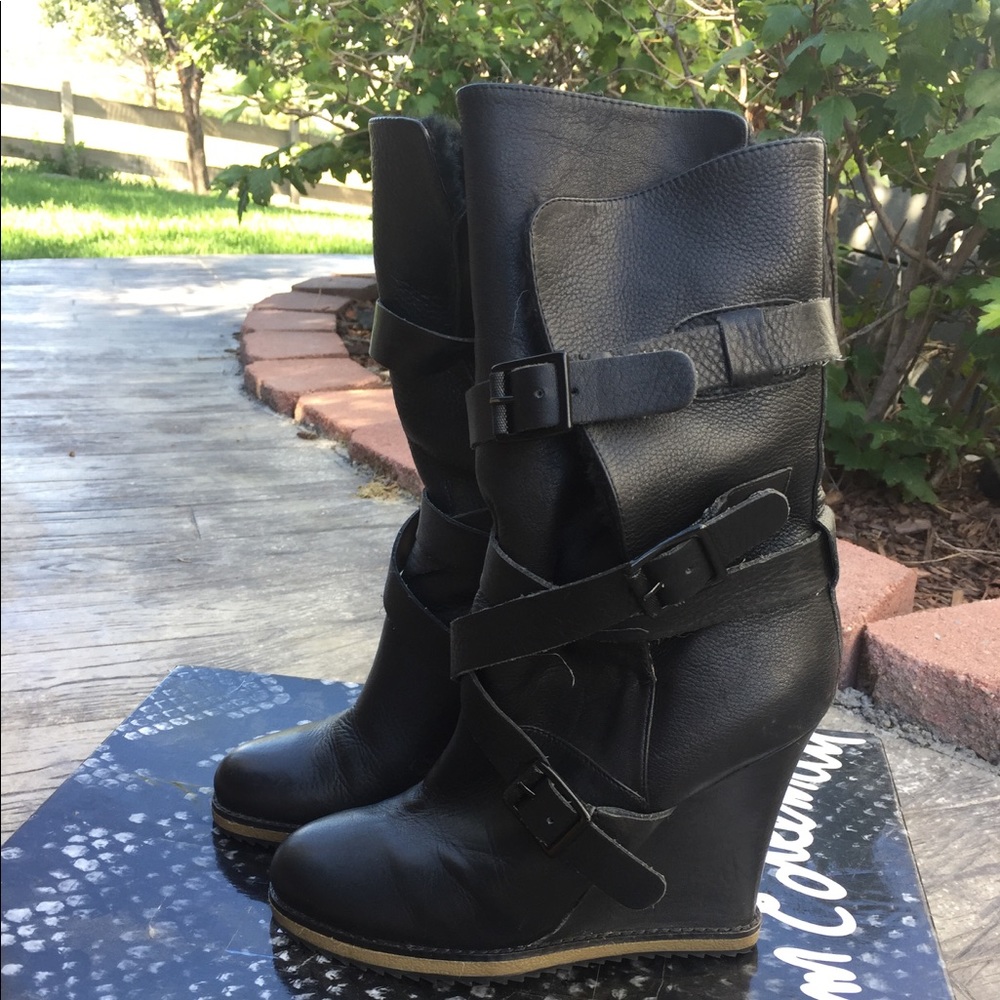 Sam Edelman wedge boots size 9