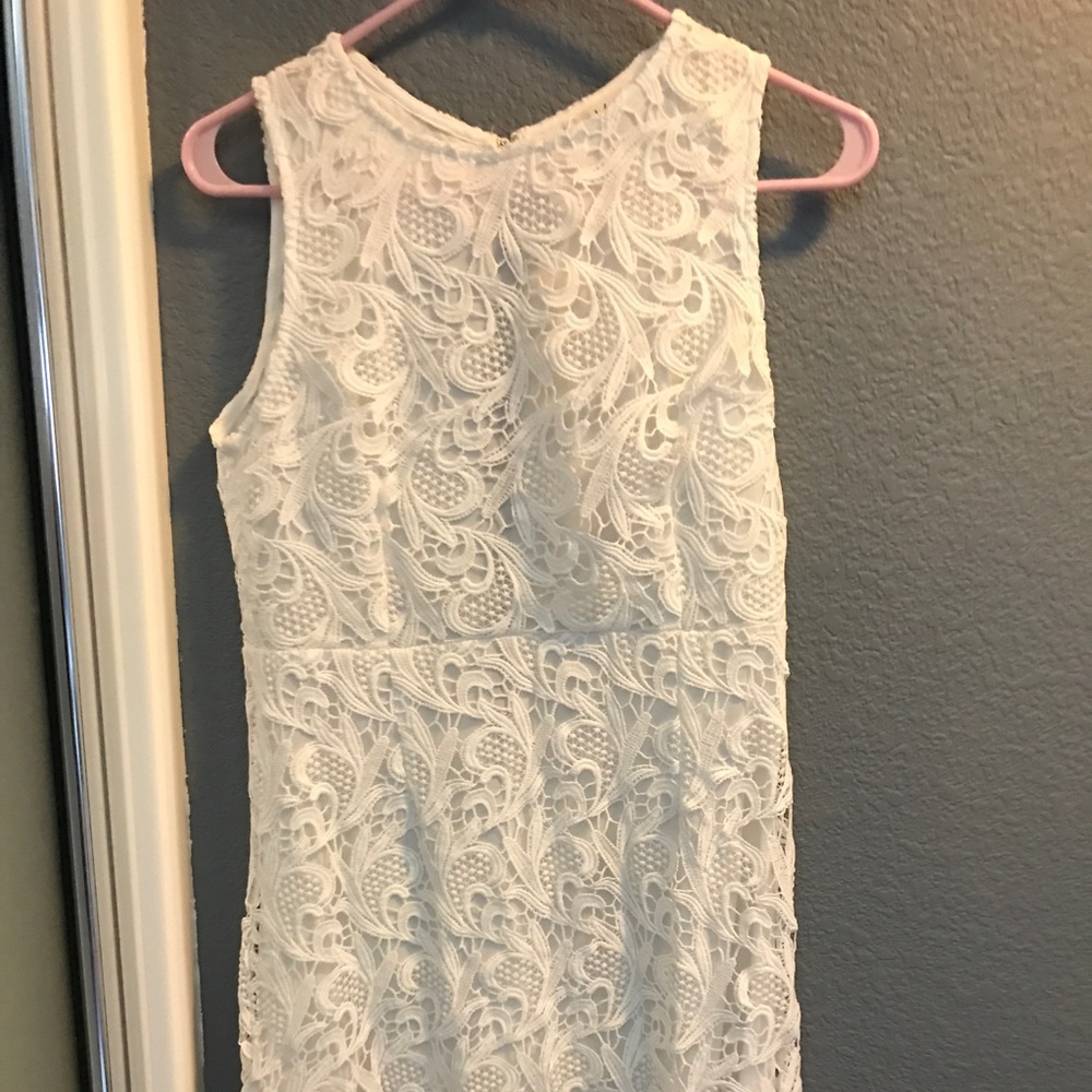 White lace dress